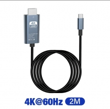 Cable USB Tipo C a HDMI Compatible con Macbook Pro 2023 Air iPad Pro/Air, iPhone 15 Plus/Pro Max, Galaxy,Surface Pro (2M),HVR053