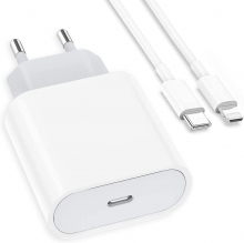 25W USB C Rapido Cargador con 1M Cable for iPhone