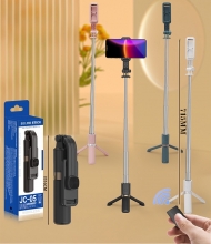 Palo Selfie Trpode, Mini trpode de palo de Selfie para mesa, Mini Extensible 4 en1 Selfie Stick de Aluminio con Mando a Distancia Inalmbrico, SPD087